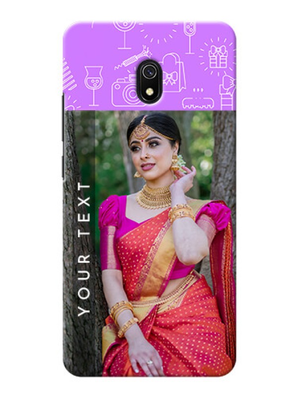Custom Redmi 8A Personalized Phone Cases: Birthday Icons Design