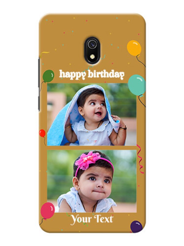 Custom Redmi 8A Phone Covers: Image Holder with Birthday Celebrations Design