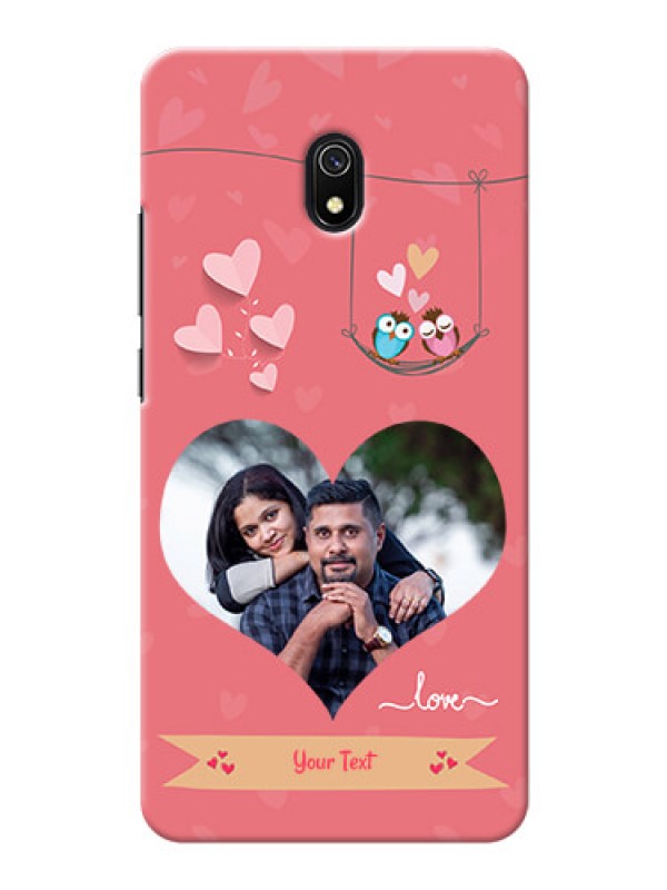 Custom Redmi 8A custom phone covers: Peach Color Love Design 