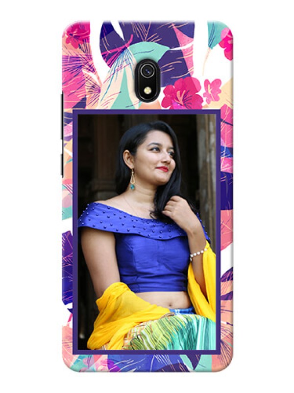 Custom Redmi 8A Personalised Phone Cases: Abstract Floral Design