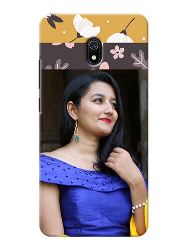 Custom Redmi 8A mobile cases online: Stylish Floral Design