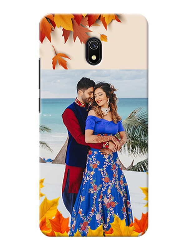 Custom Redmi 8A Mobile Phone Cases: Autumn Maple Leaves Design