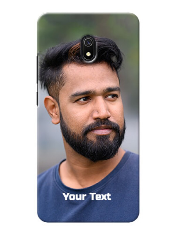 Custom Xiaomi Redmi 8A Mobile Cover: Photo with Text