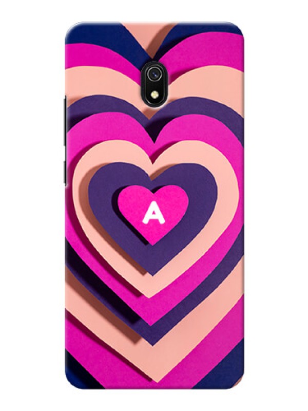 Custom Redmi 8A Custom Mobile Case with Cute Heart Pattern Design