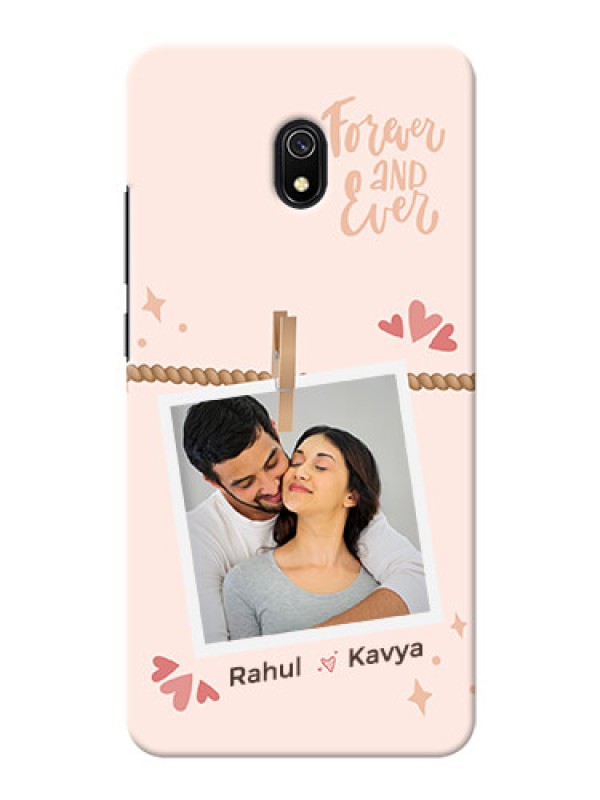 Custom Redmi 8A Phone Back Covers: Forever and ever love Design