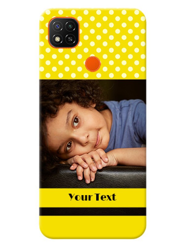 Custom Redmi 9 Activ Custom Mobile Covers: Bright Yellow Case Design