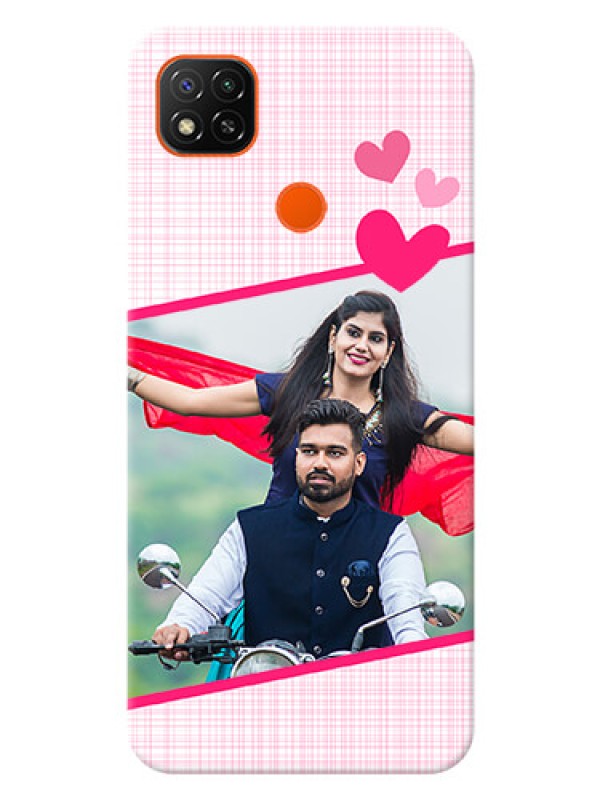 Custom Redmi 9 Activ Personalised Phone Cases: Love Shape Heart Design