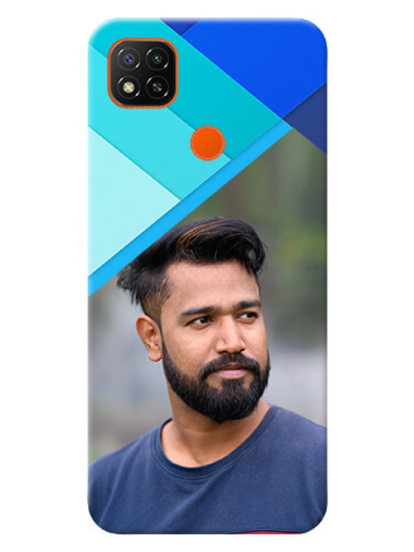 Custom Redmi 9 Activ Phone Cases Online: Blue Abstract Cover Design