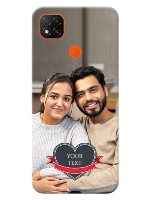 Custom Redmi 9 Activ mobile back covers online: Just Married Couple Design