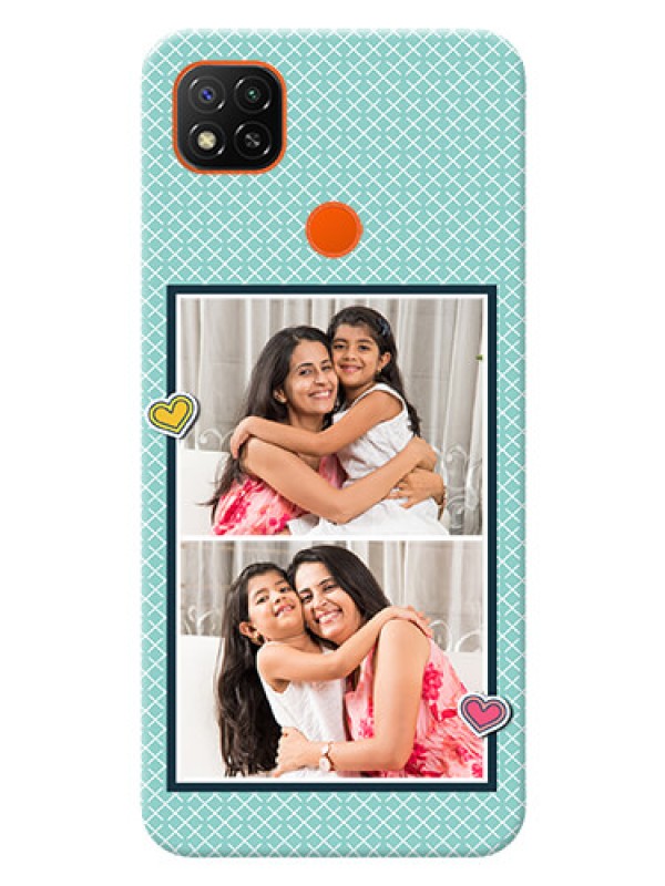 Custom Redmi 9 Activ Custom Phone Cases: 2 Image Holder with Pattern Design
