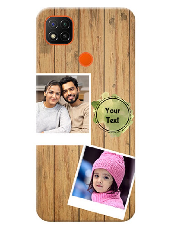 Custom Redmi 9 Activ Custom Mobile Phone Covers: Wooden Texture Design