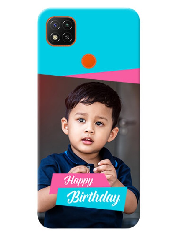 Custom Redmi 9 Activ Mobile Covers: Image Holder with 2 Color Design