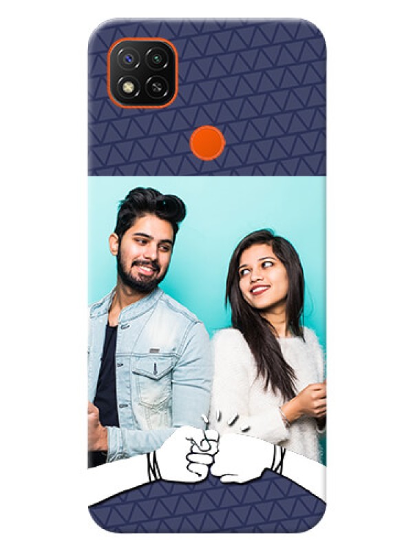 Custom Redmi 9 Activ Mobile Covers Online with Best Friends Design 
