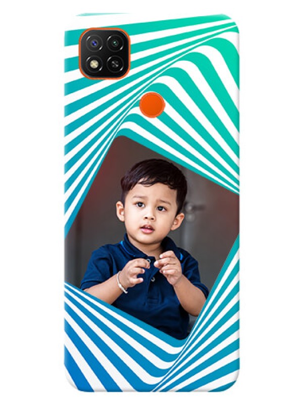Custom Redmi 9 Activ Personalised Mobile Covers: Abstract Spiral Design