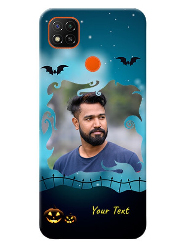 Custom Redmi 9 Activ Personalised Phone Cases: Halloween frame design