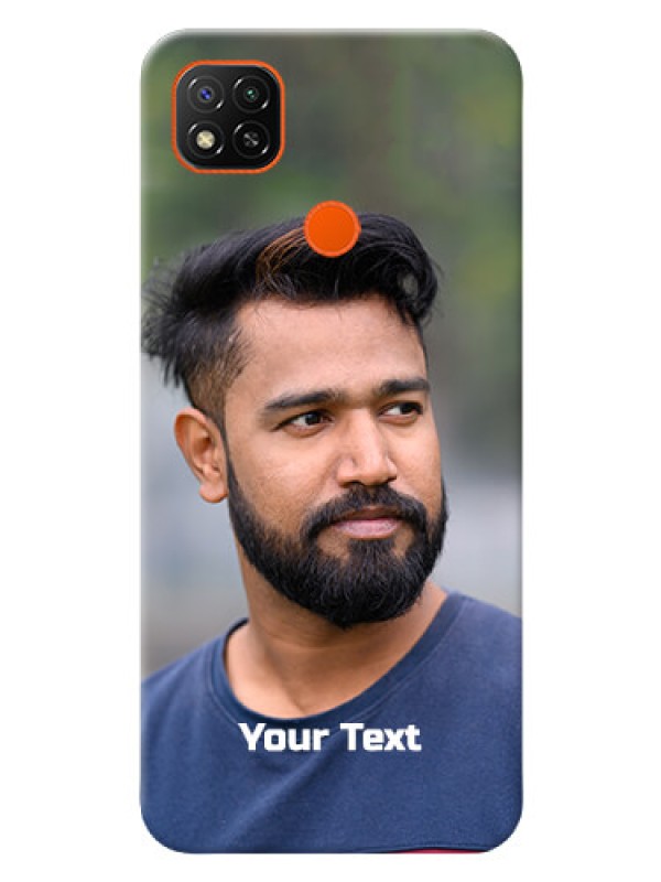 Custom Redmi 9 Activ Mobile Cover: Photo with Text