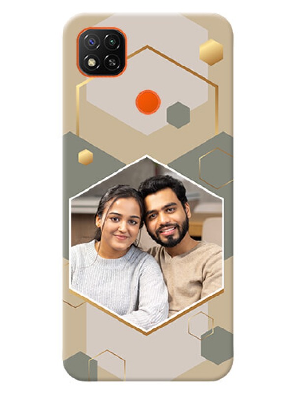 Custom Redmi 9 Activ Phone Back Covers: Stylish Hexagon Pattern Design