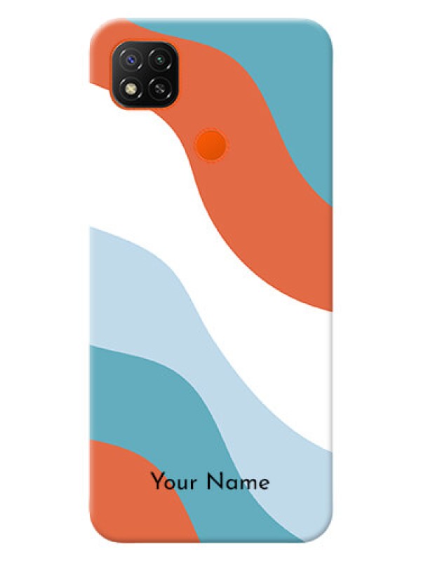 Custom Redmi 9 Activ Mobile Back Covers: coloured Waves Design