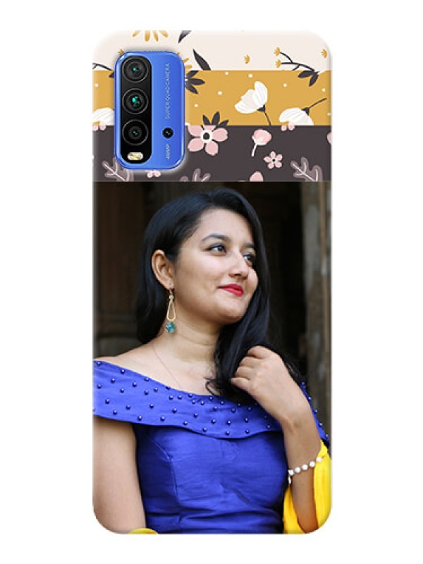 Custom Redmi 9 Power mobile cases online: Stylish Floral Design