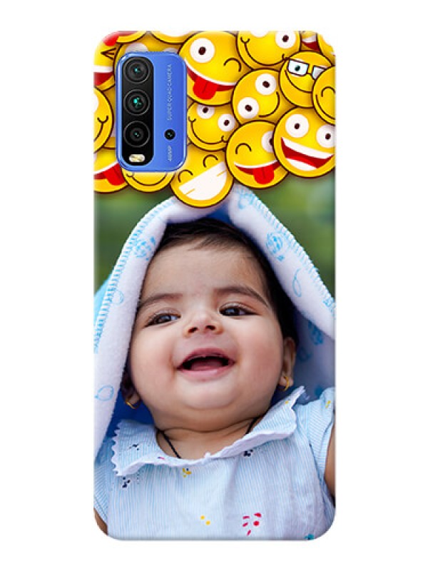 Custom Redmi 9 Power Custom Phone Cases with Smiley Emoji Design
