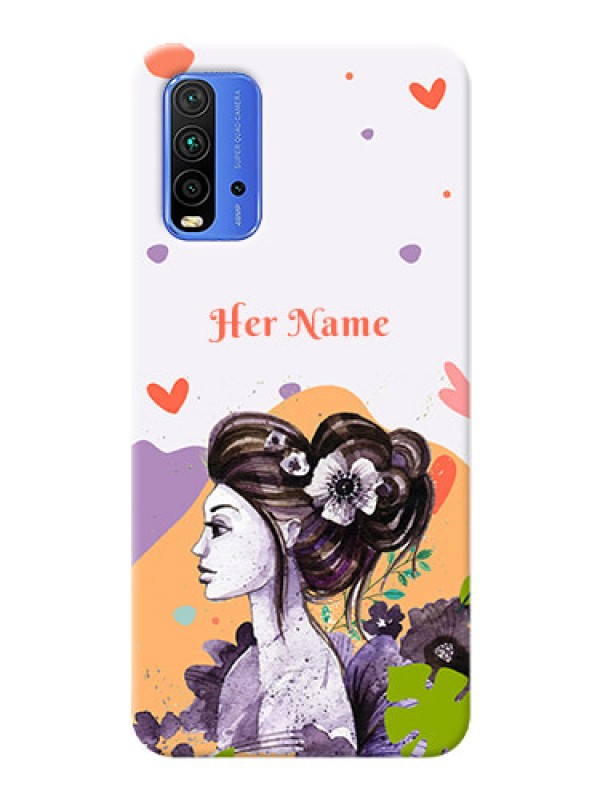 Custom Redmi 9 Power Custom Mobile Case with Woman And Nature Design
