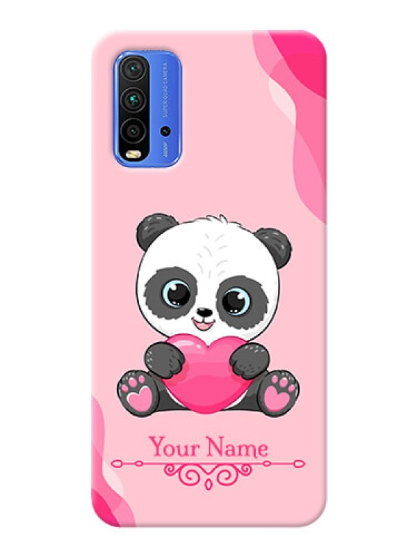 Custom Redmi 9 Power Mobile Back Covers: Cute Panda Design