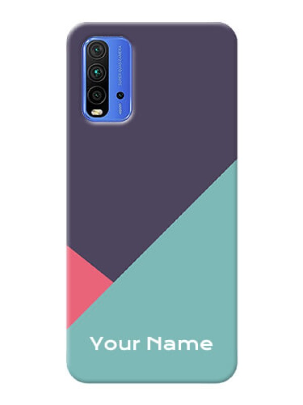 Custom Redmi 9 Power Custom Phone Cases: Tri Color abstract Design