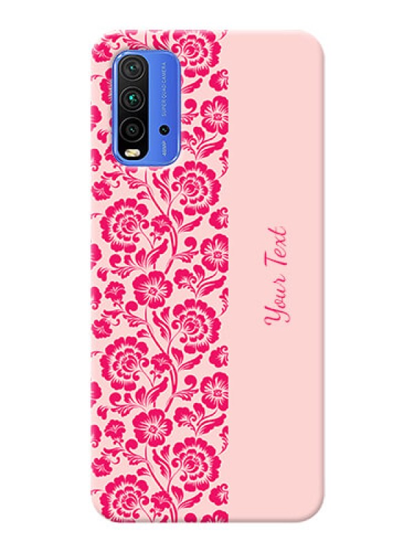 Custom Redmi 9 Power Phone Back Covers: Attractive Floral Pattern Design
