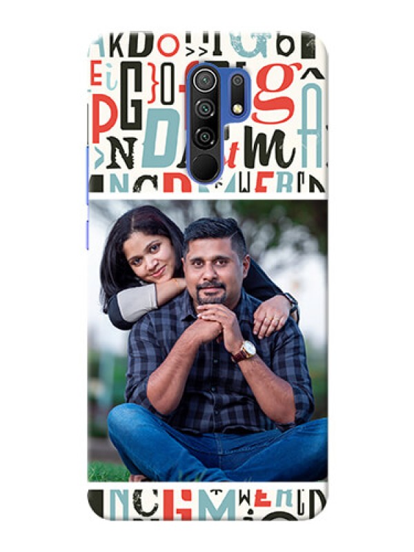 Custom Redmi 9 Prime custom mobile phone covers: Alphabet Design