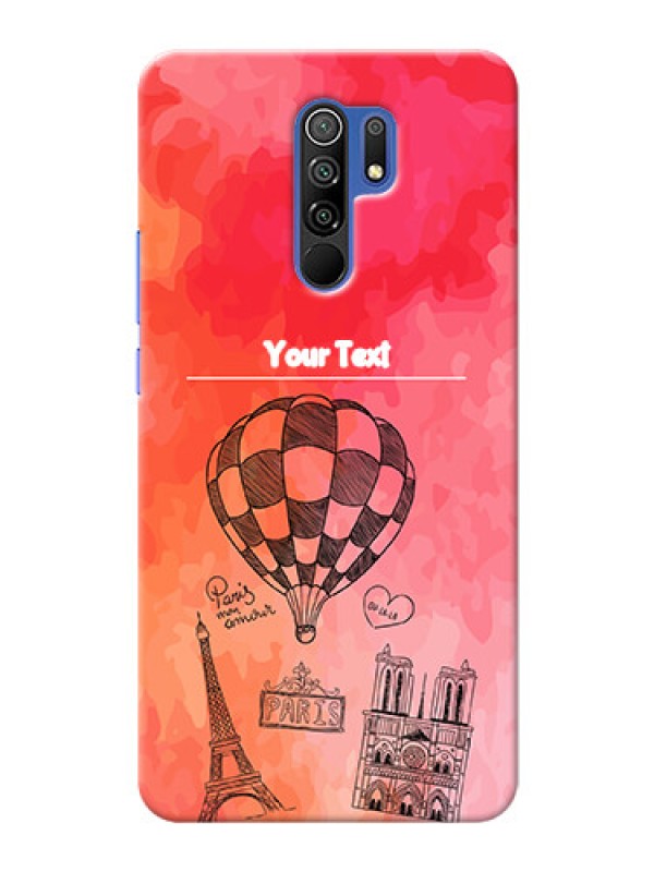 Custom Redmi 9 Prime Personalized Mobile Covers: Paris Theme Design