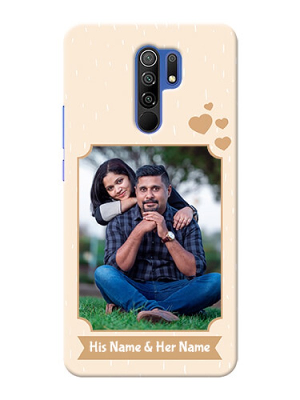 Custom Redmi 9 Prime mobile phone cases with confetti love design 