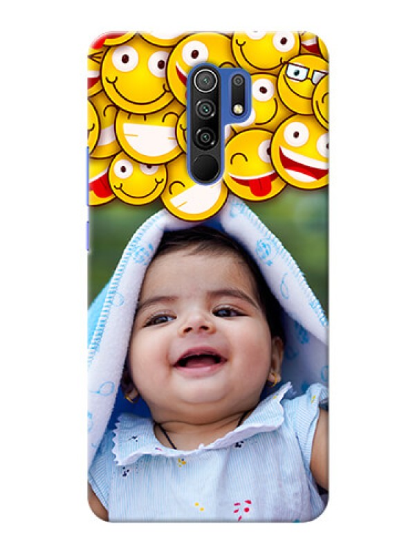 Custom Redmi 9 Prime Custom Phone Cases with Smiley Emoji Design