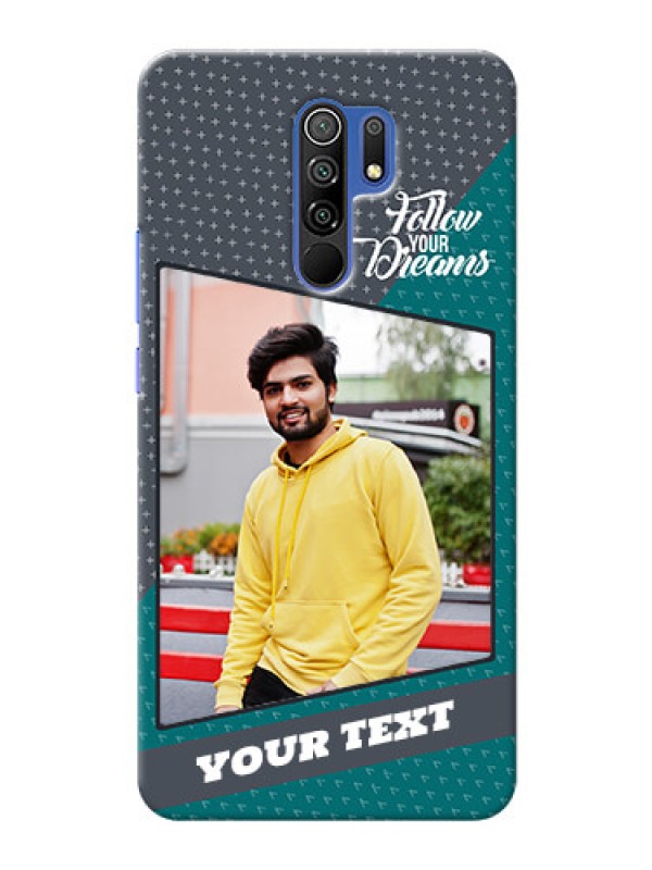 Custom Redmi 9 Prime Back Covers: Background Pattern Design with Quote