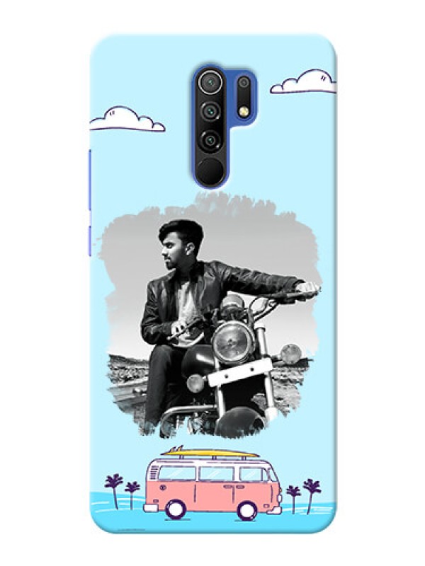 Custom Redmi 9 Prime Mobile Covers Online: Travel & Adventure Design