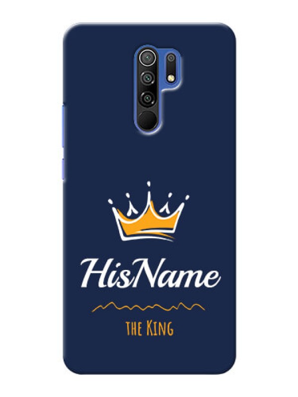 Custom Redmi 9 Prime King Phone Case with Name