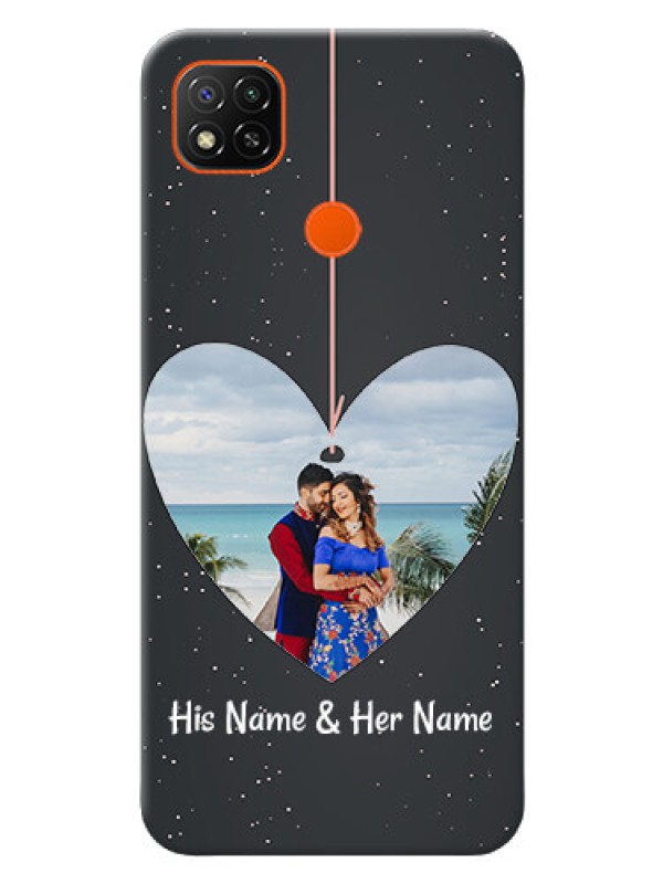 Custom Redmi 9 custom phone cases: Hanging Heart Design