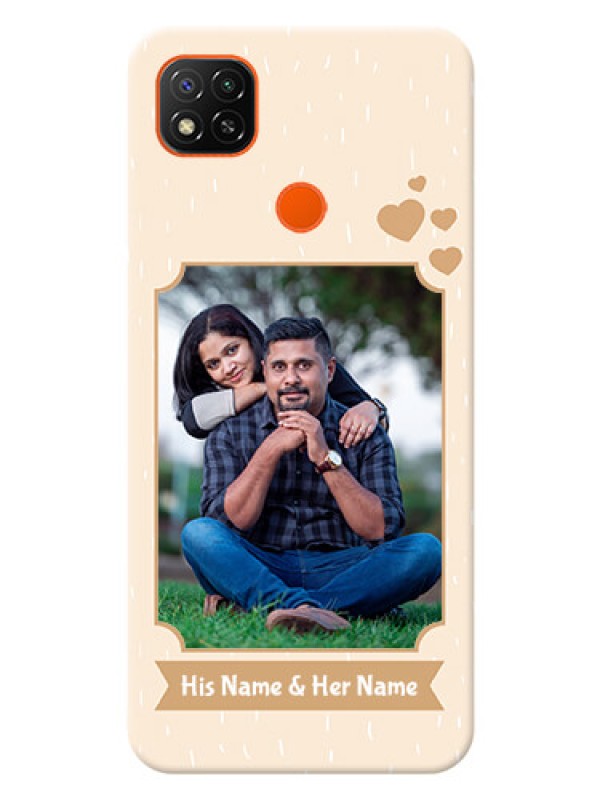 Custom Redmi 9 mobile phone cases with confetti love design 