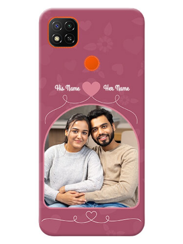 Custom Redmi 9 mobile phone covers: Love Floral Design