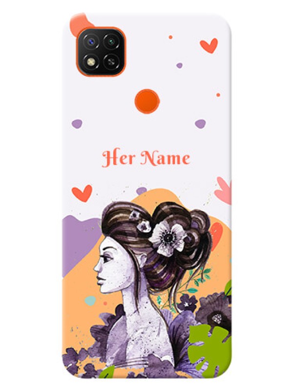 Custom Redmi 9 Custom Mobile Case with Woman And Nature Design