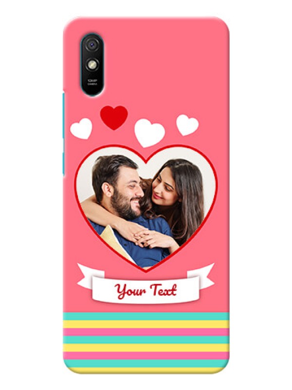Custom Redmi 9A Sport Personalised mobile covers: Love Doodle Design
