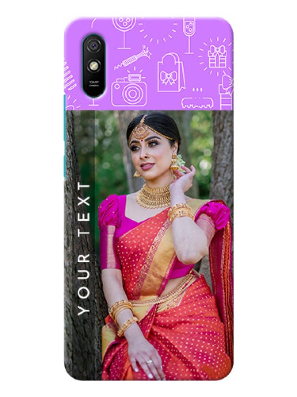Custom Redmi 9A Sport Personalized Phone Cases: Birthday Icons Design