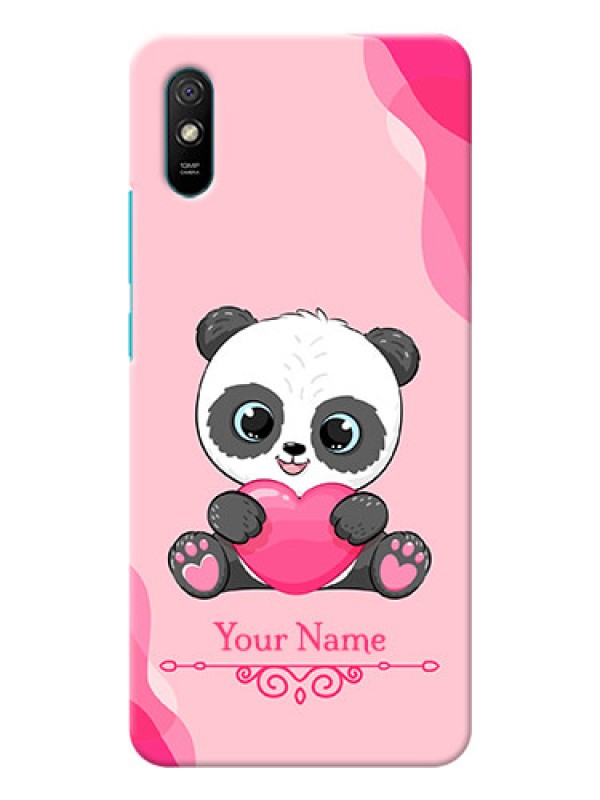 Custom Redmi 9A Sport Mobile Back Covers: Cute Panda Design