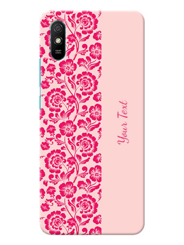 Custom Redmi 9A Sport Phone Back Covers: Attractive Floral Pattern Design