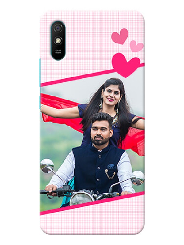 Custom Redmi 9A Personalised Phone Cases: Love Shape Heart Design