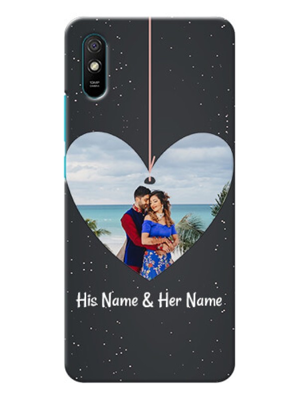 Custom Redmi 9A custom phone cases: Hanging Heart Design