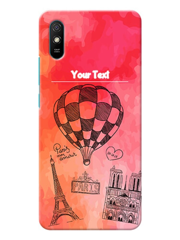 Custom Redmi 9A Personalized Mobile Covers: Paris Theme Design