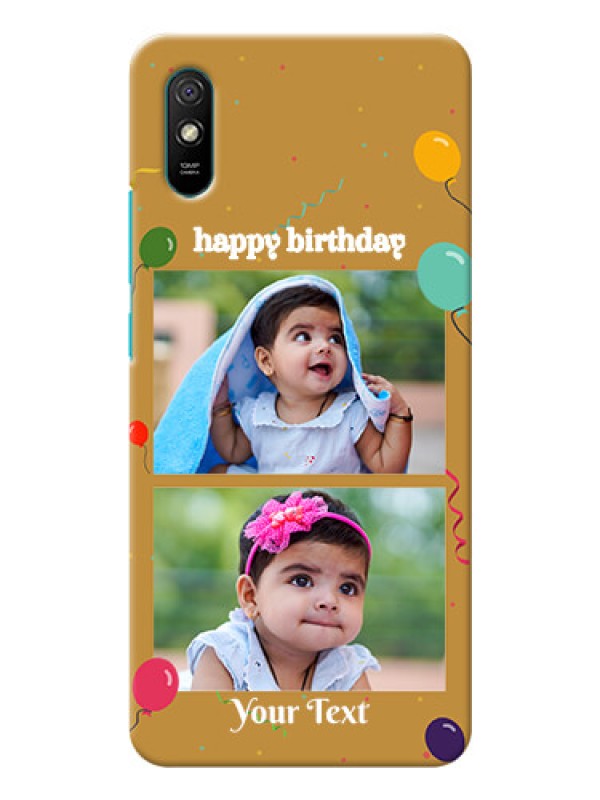Custom Redmi 9A Phone Covers: Image Holder with Birthday Celebrations Design
