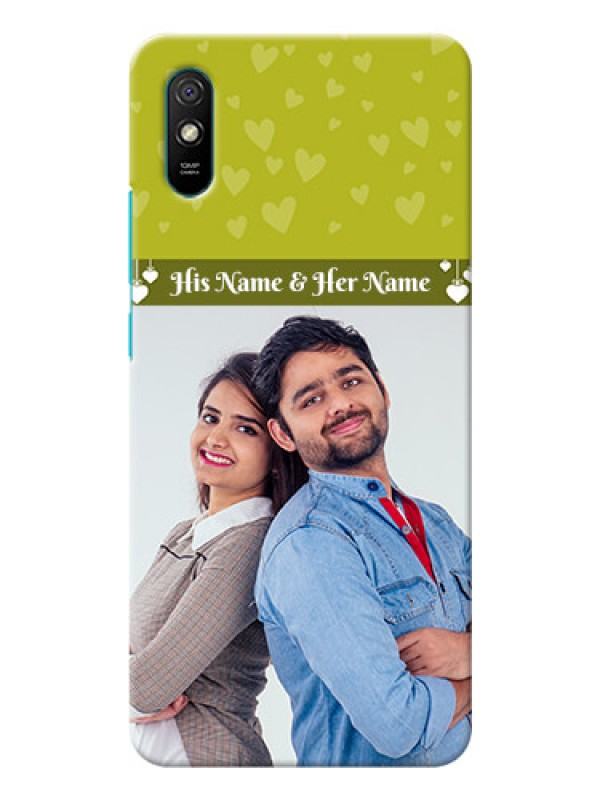 Custom Redmi 9A custom mobile covers: You & Me Heart Design