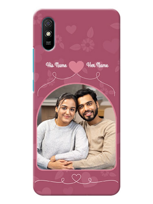 Custom Redmi 9A mobile phone covers: Love Floral Design