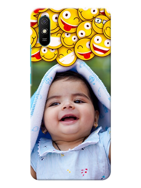 Custom Redmi 9A Custom Phone Cases with Smiley Emoji Design